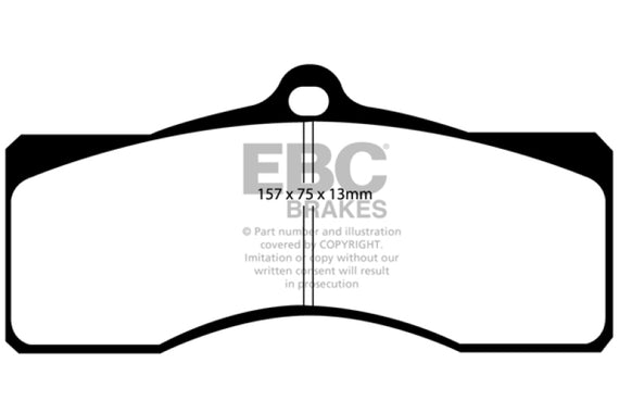 EBC DP41155R YELLOWSTUFF ULTIMATE RACE BRAKE PADS FRONT or REAR DP41155R