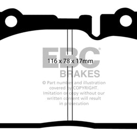 EBC 95-00 Lexus LS400 4.0 Greenstuff Front Brake Pads DP21154