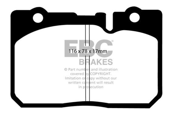 EBC 95-00 Lexus LS400 4.0 Ultimax2 Front Brake Pads UD665