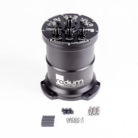 Radium Engineering Universal Multi-Pump Fuel Surge Tank w/o Pumps (AEM 50-1000/50-1200/GSS342) 20-0437-00