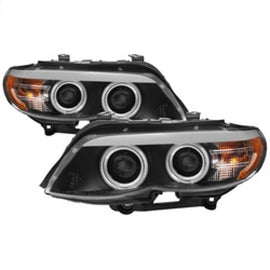 Spyder BMW X5 E53 2004-2006 Projector Xenon/HID- DRL LED CCFL Halo Chrm PRO-YD-BMWX503-HID-CCFL-BK 5076489