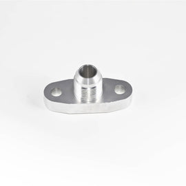 Torque Solution Billet Oil Drain Flange w/ Integrated -10 Flare: Universal T3/T4 & PTE Turbos TS-UNI-009