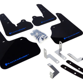 Rally Armor 12-16 Subaru Impreza 4D/5D Black UR Mud Flap w/Blue Logo MF22-UR-BLK/BL