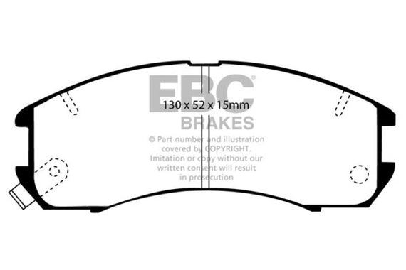 EBC 89-92 Ford Probe 2.2 Yellowstuff Front Brake Pads DP4705R