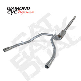 Diamond Eye KIT 3in Catback DUAL SS: DODGE 1500 2009-12 HEMI K3222S