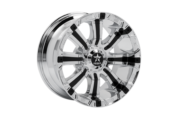 RBP 94R 20x10 6x135/139.7 BP / 4.5 BS / -25mm Offset 87mm CB Chrome w/Black Inserts Wheel 94R-2010-70-25C