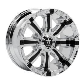 RBP 94R 20x10 5x150 BP / 5.5 BS 0mm Offset 110mm CB (Hub Centric) Chrome w/Black Inserts Wheel 94R-2010-50-00C