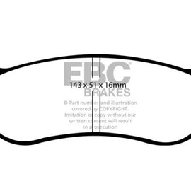 EBC Yellowstuff Brake Pad Sets- DP41805R DP41805R