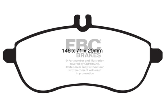EBC DP41989R YELLOWSTUFF ULTIMATE RACE BRAKE PADS - FRONT DP41989R