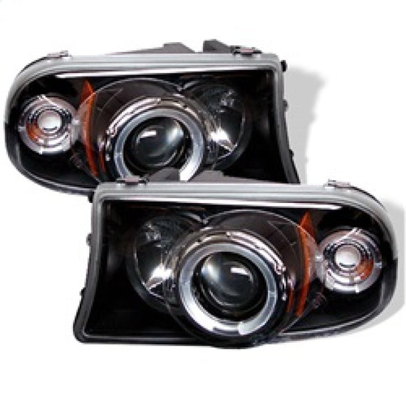 Spyder Dodge Dakota 97-04 /Durango 98-03 Projector Headlights - LED Halo - Black 5009784