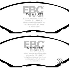 EBC DP41655R YELLOWSTUFF ULTIMATE RACE BRAKE PADS - FRONT DP41655R