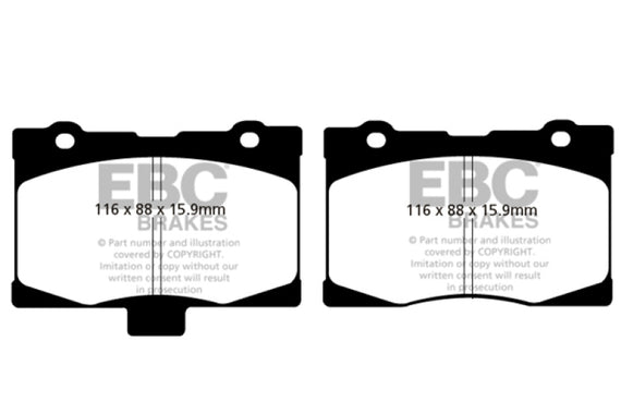 EBC Yellowstuff Front Brake Pads for 05-08 Acura RL 3.5 DP41735R