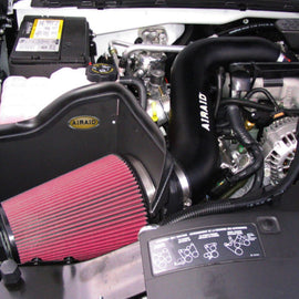 Airaid 2005 Chevy HD Duramax 6.6L (Tall Hood Only) CAD Intake System w/ Tube (Dry / Red Media) 201-167
