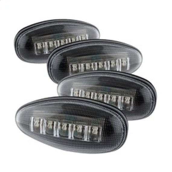 Xtune Chevy Silverado 99-13 Dually 2 Red LED+2 Amber LED Side Fender Lights Clear ACC-LED-GMD99-SL-C 9924675