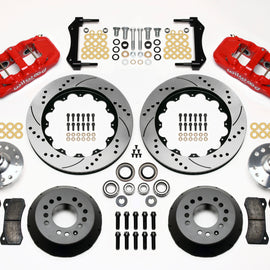 Wilwood AERO6 Front Hub Kit 14.00 Drilled Red 67-69 Camaro 64-72 Nova Chevelle 140-10920-DR