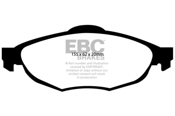 EBC 01-06 Chrysler Sebring Sedan 2.4 Redstuff Front Brake Pads DP31611C