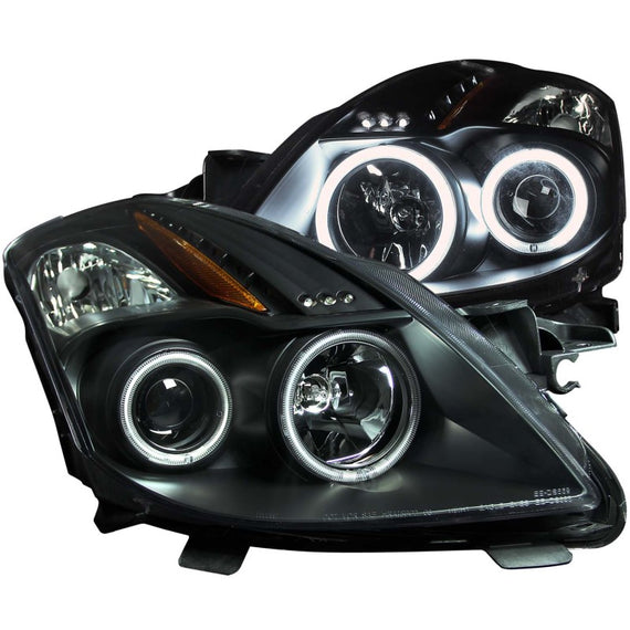 Anzo USA Projector Headlights Black CCFL for Nissan Altima Coupe 2008-2009 121395