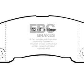 EBC 93-97 Ford Probe 2.0 16v Yellowstuff Front Brake Pads DP4971R