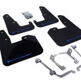 Rally Armor 08-11 Subaru STI (Hatch Only) / 11-14 WRX (Hatch Only) Black UR Mud Flap w/Blue Logo MF15-UR-BLK/BL