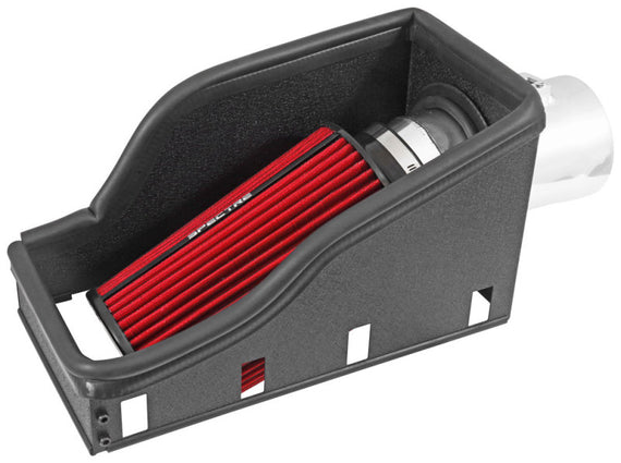 Spectre 11-14 Ford F-Series SD V8-6.7L DSL Air Intake Kit - Polished w/Red Filter 9979