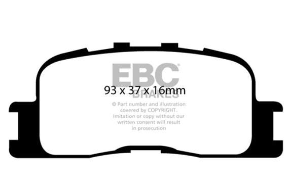 EBC 02-03 Lexus ES300 3.0 Greenstuff Rear Brake Pads DP21716