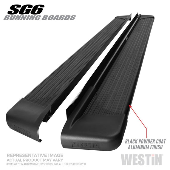 Westin SG6 Black Aluminum Running Boards 83.00 in 27-64765