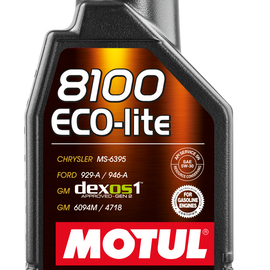 Motul 1L Synthetic Engine Oil 8100 5W30 ECO-LITE 108212