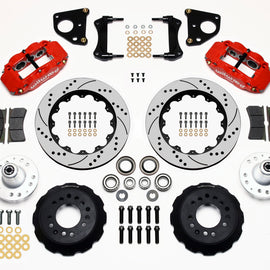 Wilwood Narrow Superlite 6R Front Hub Kit 14.00in Drill Red 62-72 CDP B & E Body-Drum 140-10816-DR
