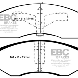 EBC 96-00 Chrysler Town & Country 3.3 (15in Wheels) Greenstuff Front Brake Pads DP61065