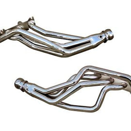 BBK 79-04 Mustang Coyote Swap Long Tube Exhaust Headers - 1-3/4 Silver Ceramic 16340