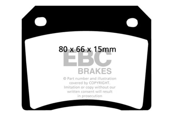 EBC 67-74 Ac 428 7.0 Redstuff Rear Brake Pads DP3101C