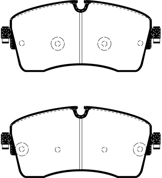 EBC 2018+ Jaguar E-Pace 2.0L Turbo (246) Yellowstuff Front Brake Pads DP42385R