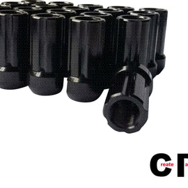 CPR Racing Open Spline Lug Nuts M14 14x.5 Black 20pc CPR-SO1415BK