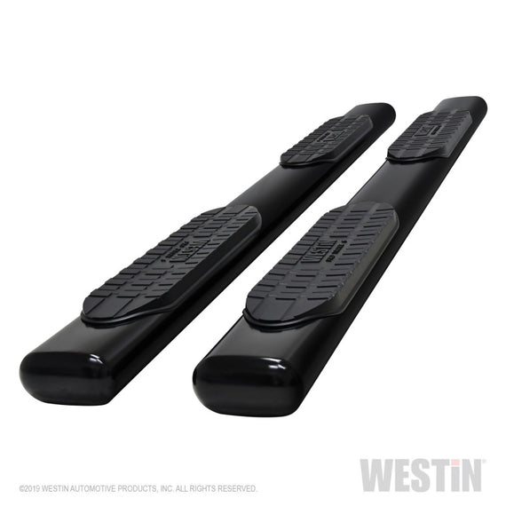 Westin 2019 Chevrolet Silverado Double Cab PRO TRAXX 6 Oval Nerf Step Bars - Black 21-64125