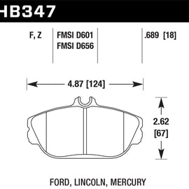 Hawk Performance Ceramic Street Brake Pads HB347Z.689