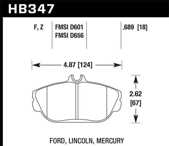 Hawk Performance Ceramic Street Brake Pads HB347Z.689