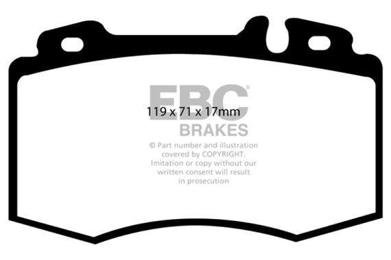 EBC DP41363R YELLOWSTUFF ULTIMATE RACE BRAKE PADS - FRONT DP41363R