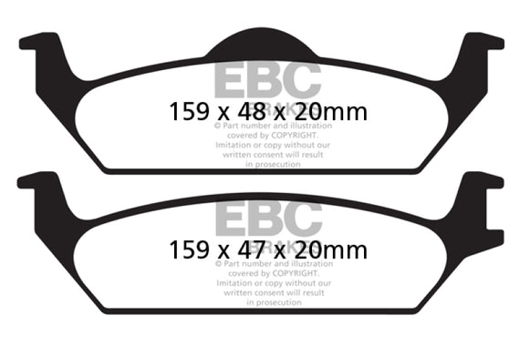 EBC 03-04 Dodge Dakota 2WD 3.9 Greenstuff Rear Brake Pads DP61648