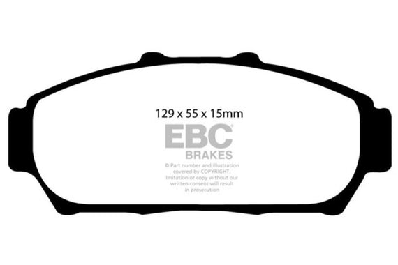 EBC DP41206R YELLOWSTUFF ULTIMATE RACE BRAKE PADS - FRONT DP41206R