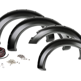 Rough Country Pocket Fender Flares w/ Rivets (Plastic Front Bumper Models)