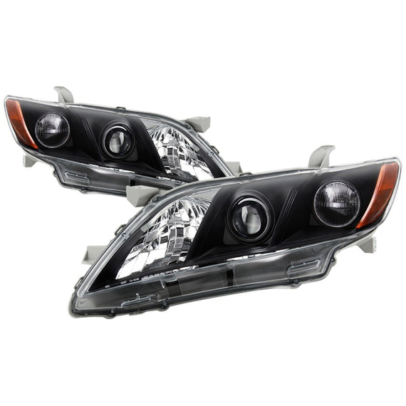 xTune 07-09 Toyota Camry Halogen OEM Headlights - Black (HD-JH-TCAM08-AM-BK) 9943225