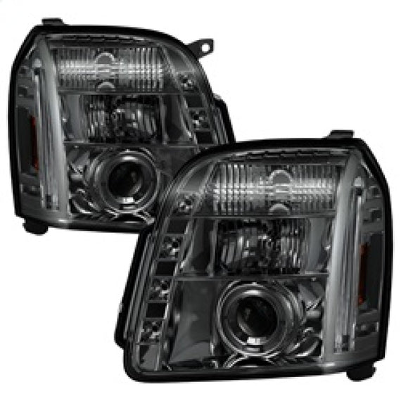 Spyder GMC Yukon 07-14/Yukon Denali 07-14 Projector Headlights LED Halo LED Smke PRO-YD-GY07-HL-SM 5029348