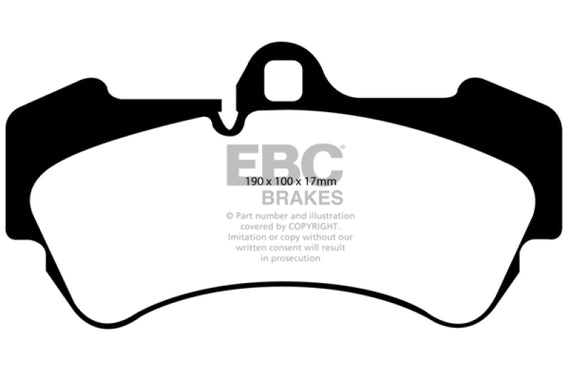 EBC Yellow Stuff Front Brake Pads for 04-07 Porsche Cayenne 3.2L - DP41521R DP41521R