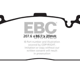 For BMW M6 Gran Coupe 14-19 EBC Redstuff Ceramic Low Dust Front Brake Pads DP32148C