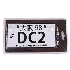 NRG Mini JDM Style Aluminum License Plate (Suction-Cup Fit/Universal) - DC2 MP-001-DC2