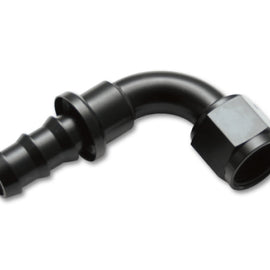 Vibrant -12AN Push-On 90 Deg Hose End Fitting - Aluminum 22912