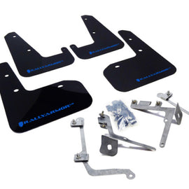 Rally Armor 11-14 Subaru WRX/STI (Sedan Only) Black UR Mud Flap w/Blue Logo MF19-UR-BLK/BL