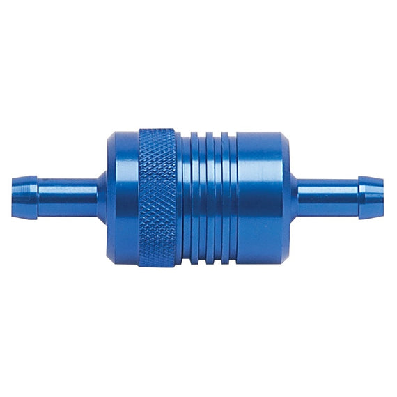 Russell Performance Blue Street Fuel Filter (3in Length 1-1/8in diameter 5/16in inlet/outlet) 645080