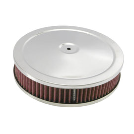 Spectre HPR Round Air Cleaner 9in. X 2in. - Chrome/Red 47708