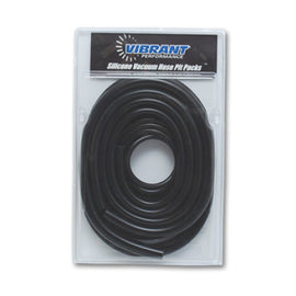 Vibrant Silicon vac Hose Pit Kit Blk 5ft- 1/8in 10ft- 5/32in 4ft- 3/16in 4ft- 1/4in 2ft-3/8in 2104